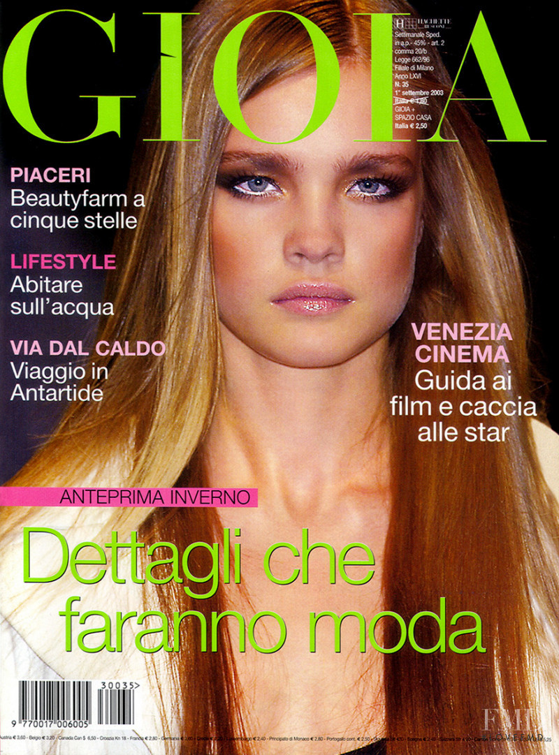 Natalia Vodianova featured on the Gioia cover from September 2003