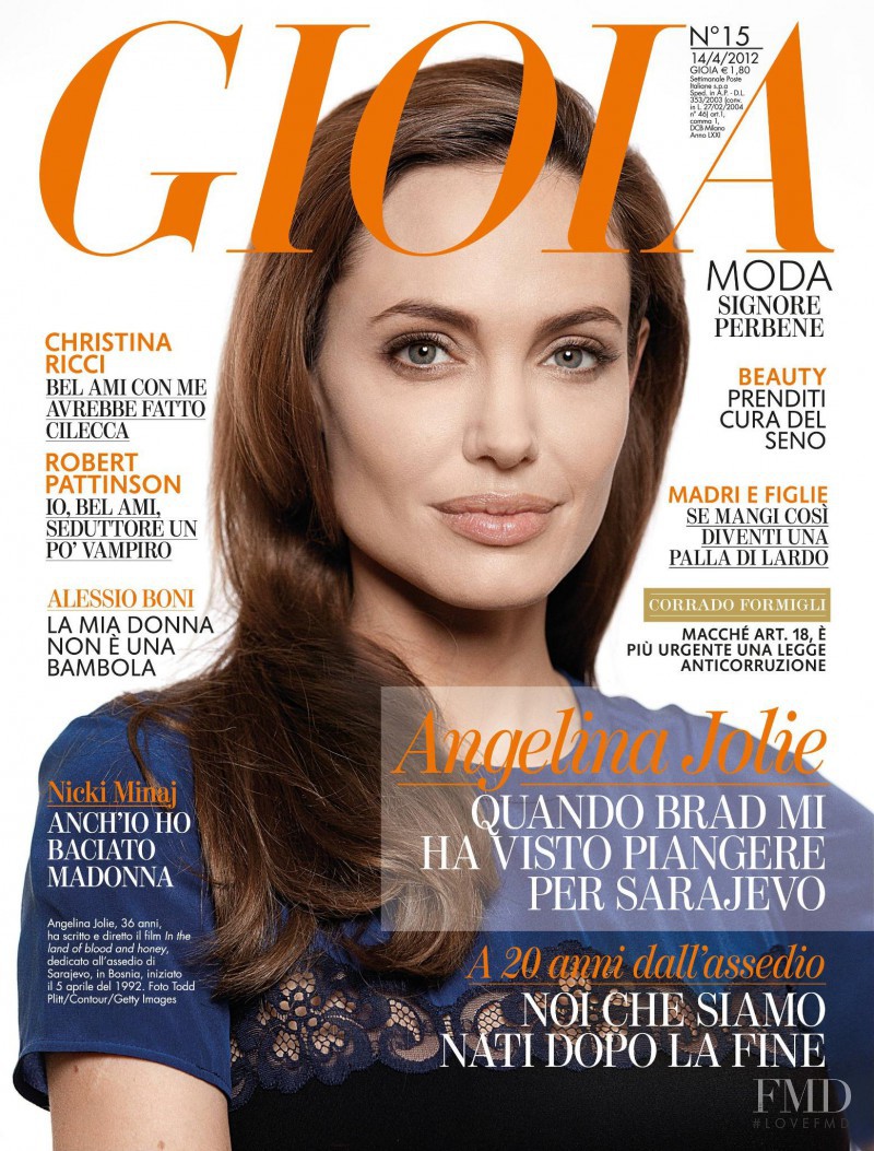 Angelina Jolie featured on the Gioia cover from April 2012