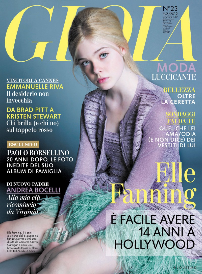 Elle Fanning featured on the Gioia cover from June 2012