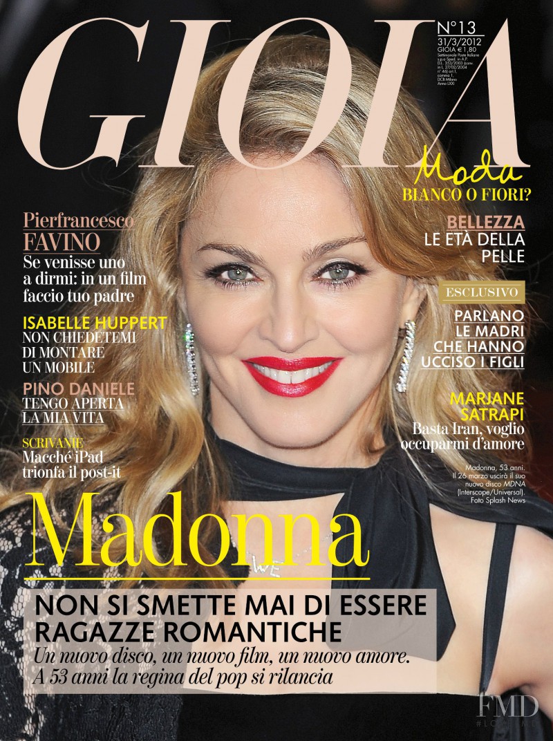Madonna featured on the Gioia cover from March 2012