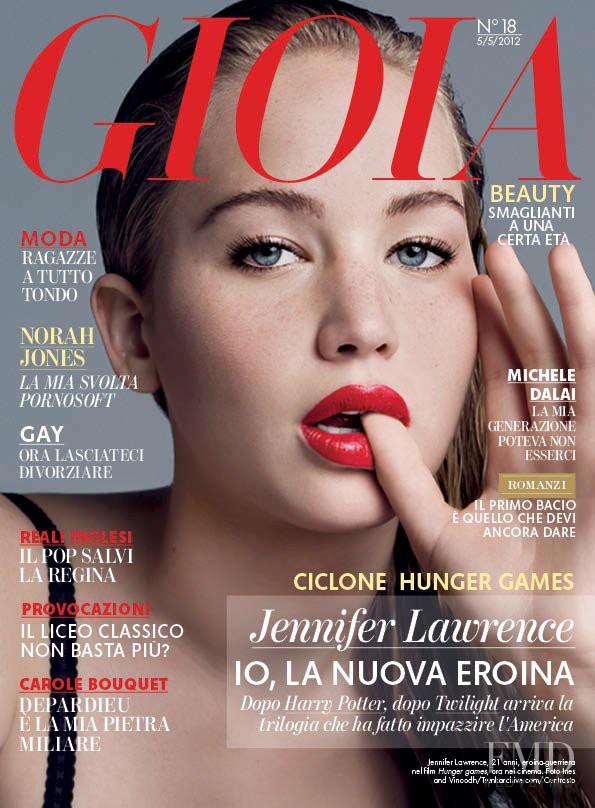 Jennifer Lawrence featured on the Gioia cover from May 2012