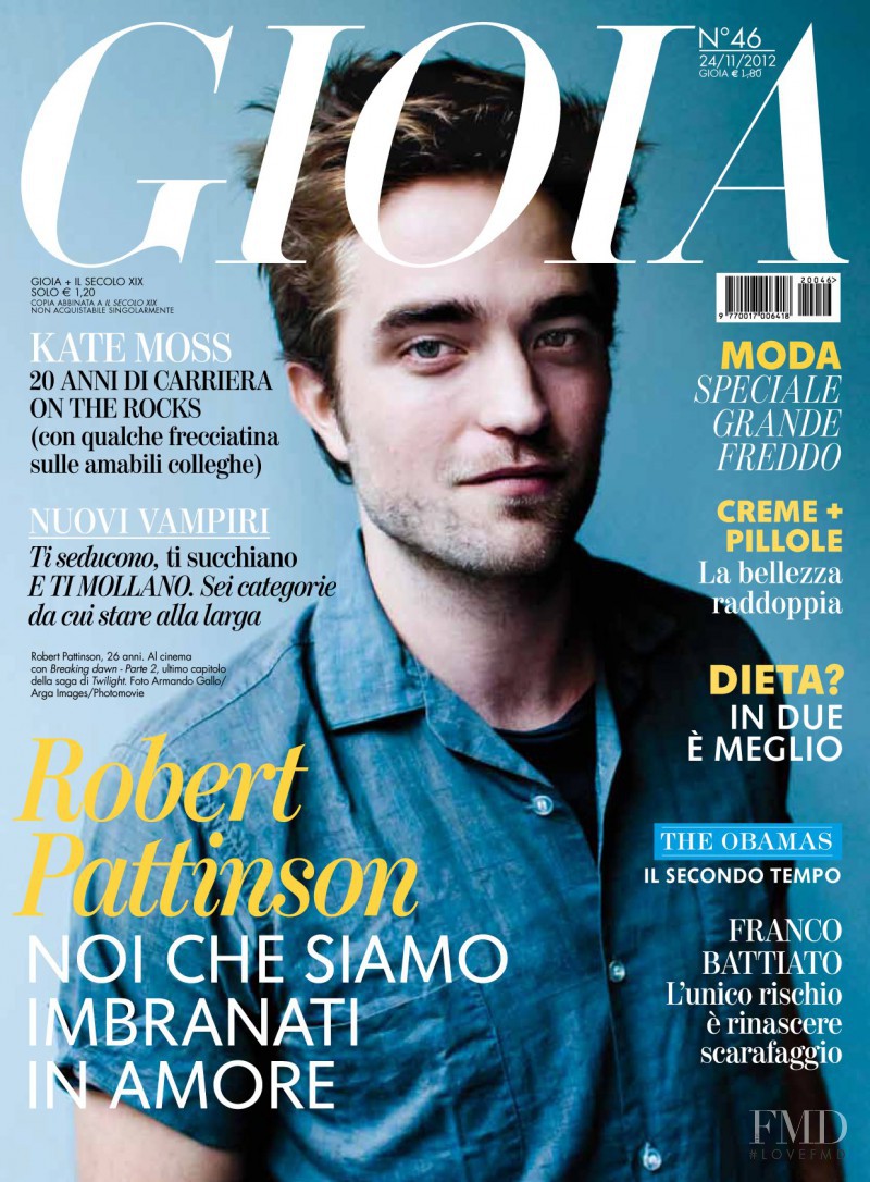 Robert Pattinson featured on the Gioia cover from November 2012