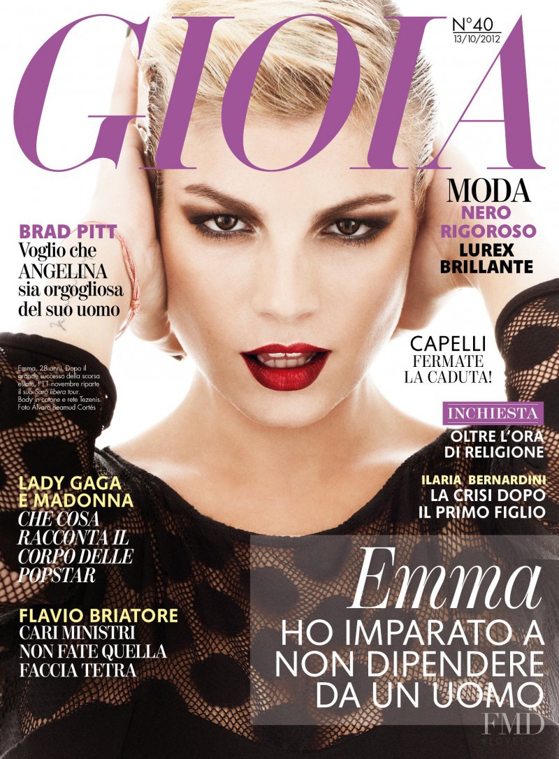 Emma featured on the Gioia cover from October 2012