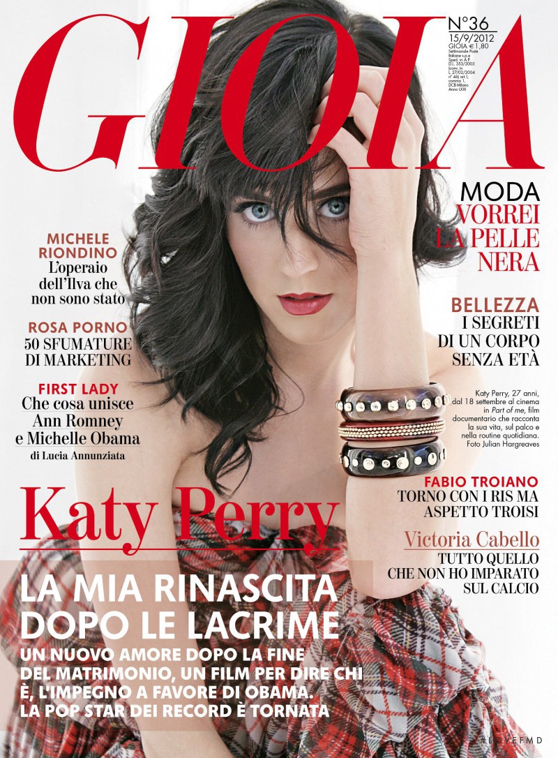 Katy Perry featured on the Gioia cover from September 2012