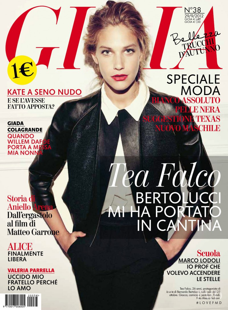 Tea Falco featured on the Gioia cover from September 2012