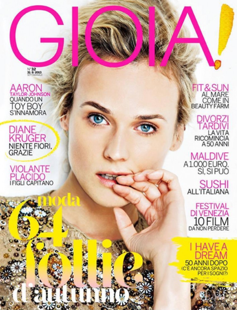 Diane Heidkruger featured on the Gioia cover from August 2013