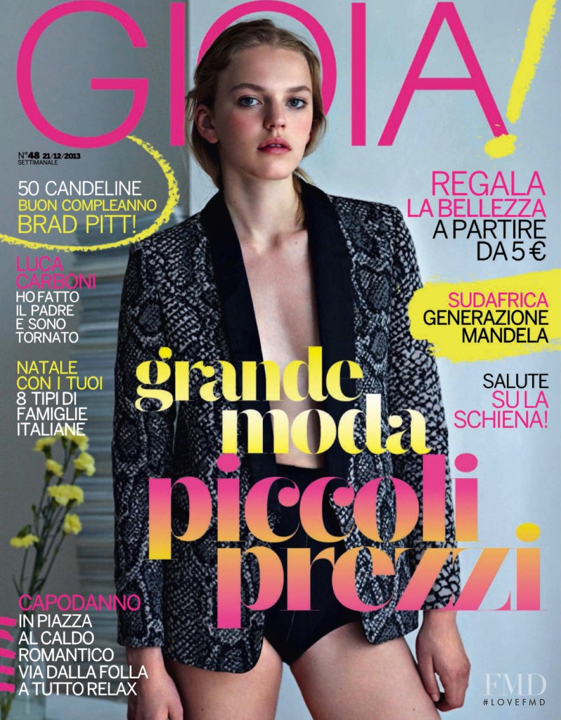 Grace Plowden featured on the Gioia cover from December 2013