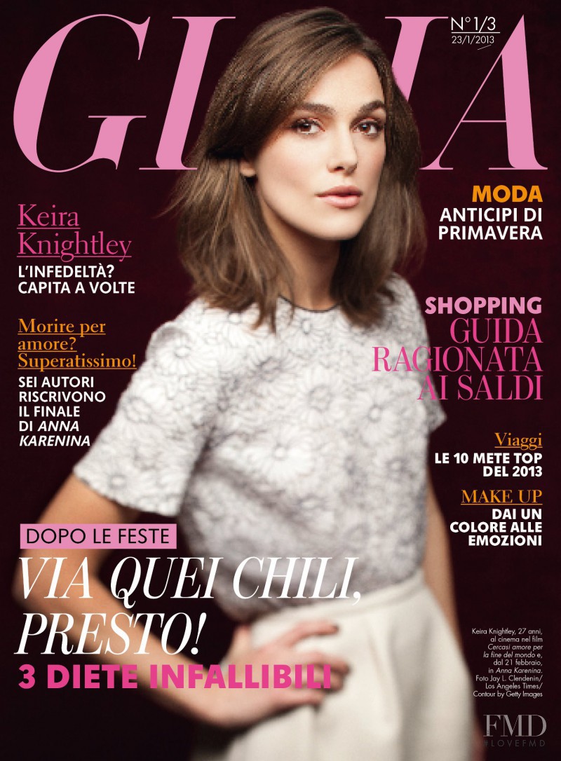Keira Knightley featured on the Gioia cover from January 2013