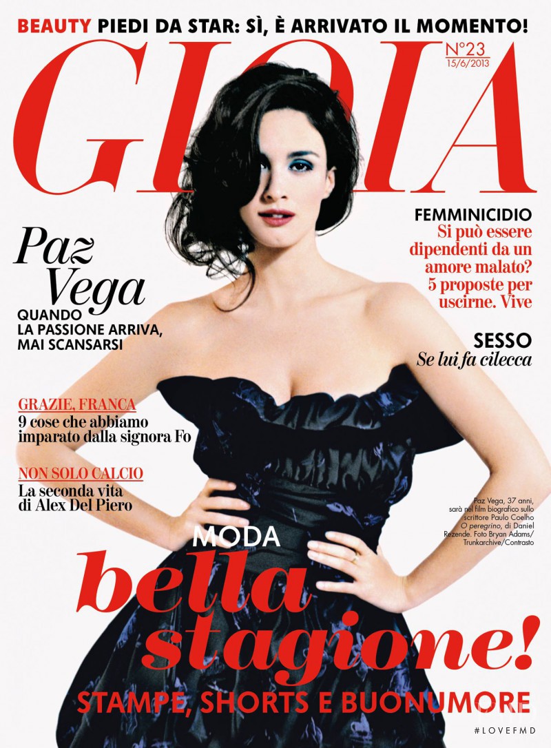 Paz Vega featured on the Gioia cover from June 2013