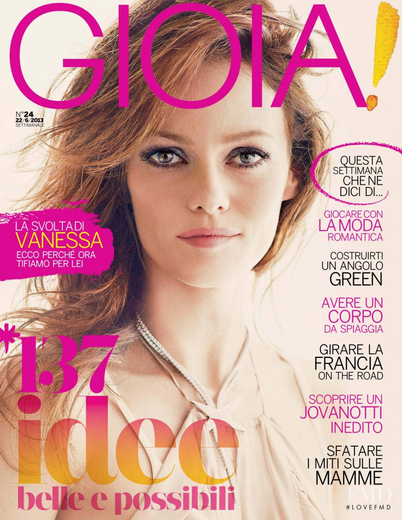 Vanessa Paradis featured on the Gioia cover from June 2013