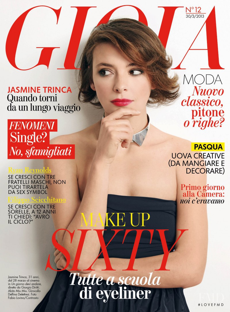 Jasmine Trinca featured on the Gioia cover from March 2013