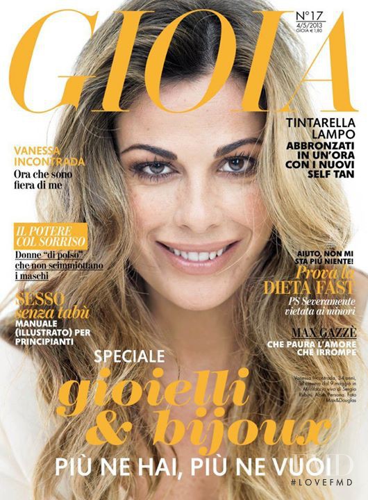 Vanessa Incontrada featured on the Gioia cover from May 2013