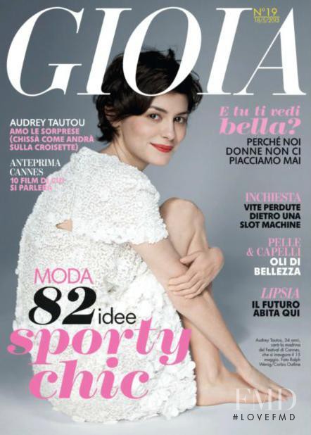 Audrey Tautou featured on the Gioia cover from May 2013