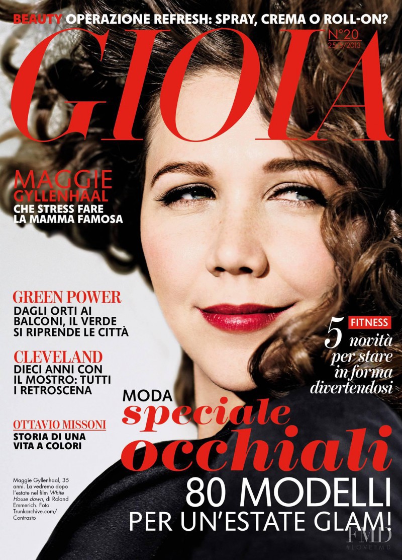 Maggie Gyllenhaal featured on the Gioia cover from May 2013