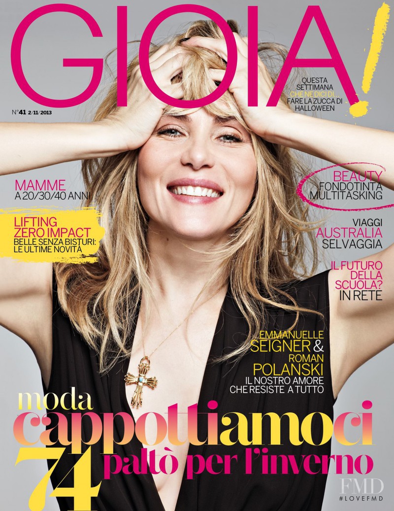 Emmanuelle Seigner featured on the Gioia cover from November 2013