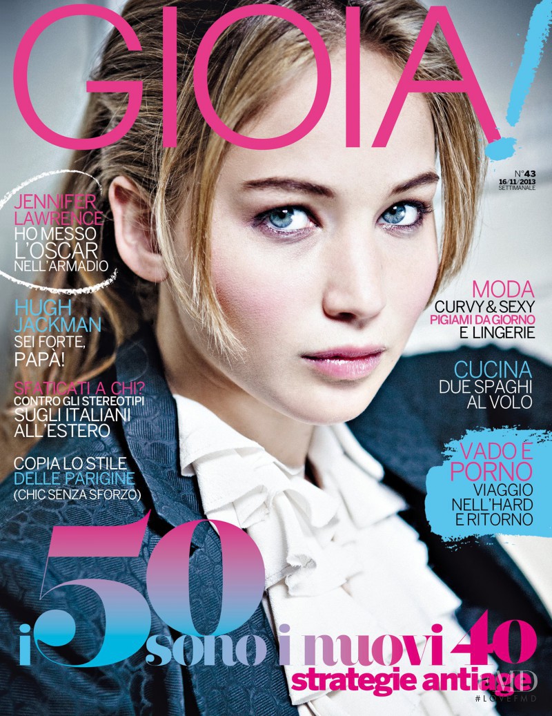 Jennifer Lawrence featured on the Gioia cover from November 2013