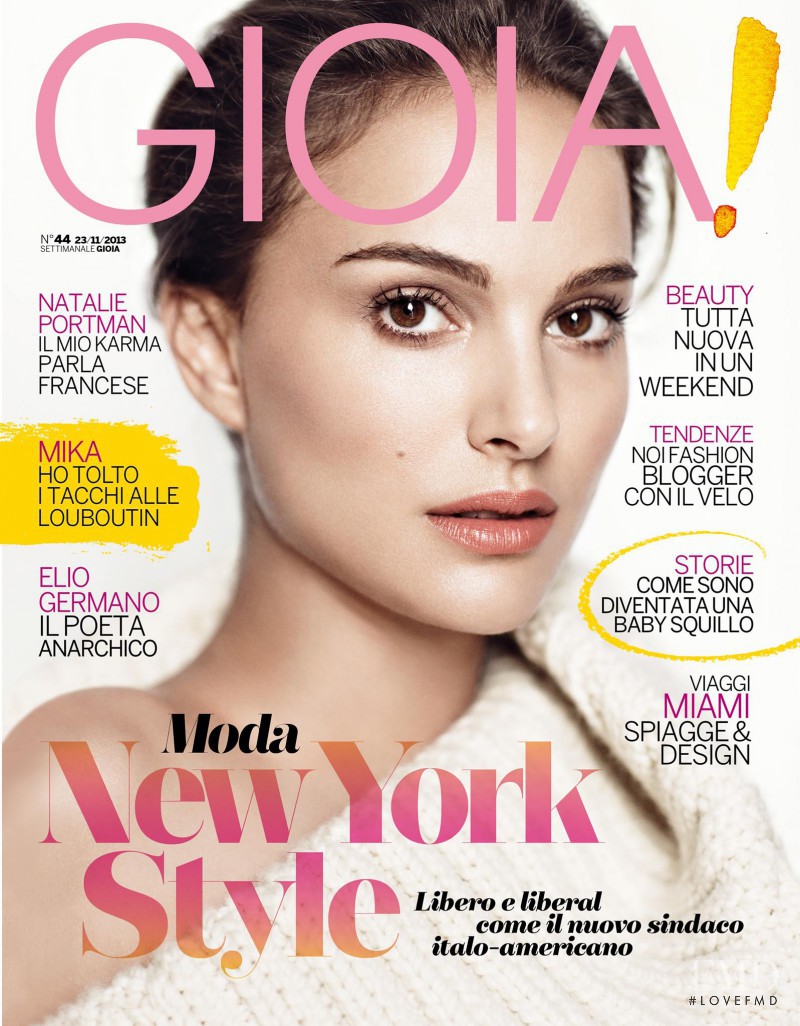 Natalie Portman featured on the Gioia cover from November 2013