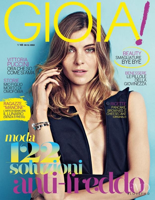 Vittoria Puccini featured on the Gioia cover from November 2013