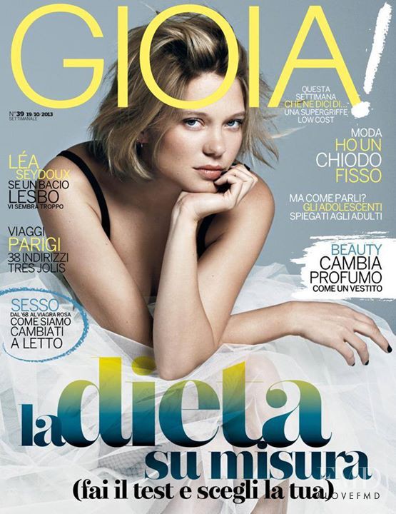 Léa Seydoux featured on the Gioia cover from October 2013