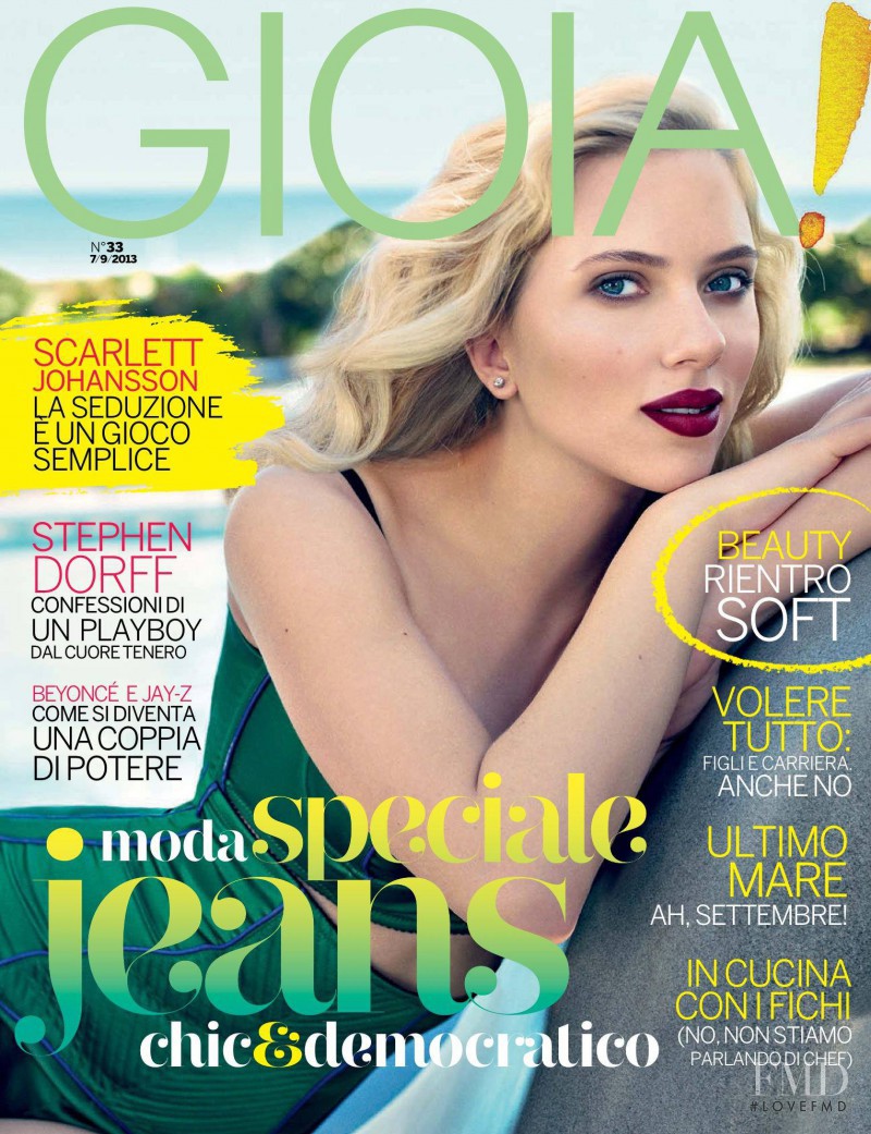 Scarlett Johansson featured on the Gioia cover from September 2013
