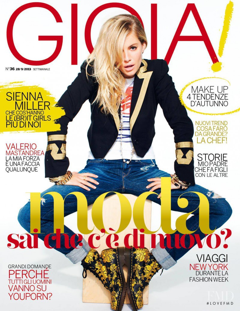 Sienna Miller featured on the Gioia cover from September 2013