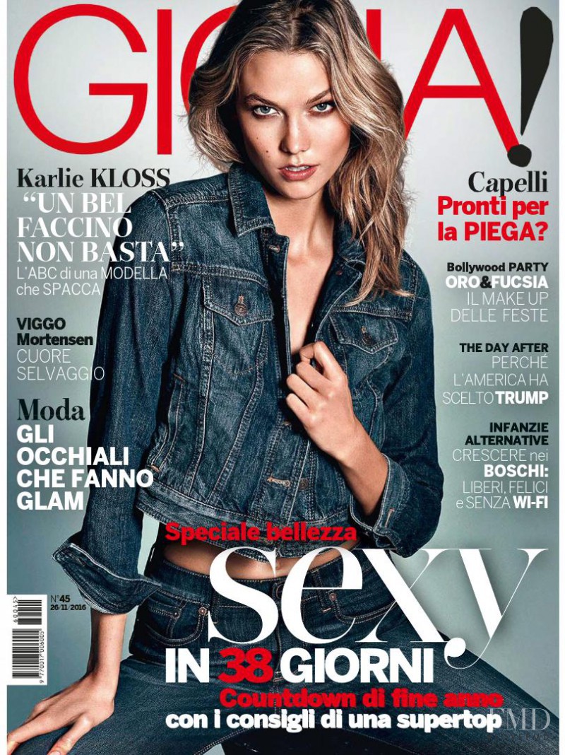 Karlie Kloss featured on the Gioia cover from November 2015
