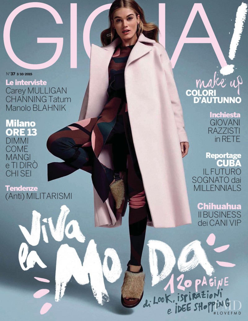 Esti Van Balen featured on the Gioia cover from October 2015