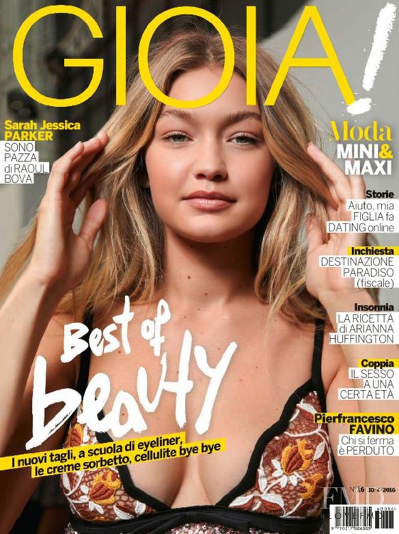 Gigi Hadid featured on the Gioia cover from April 2016