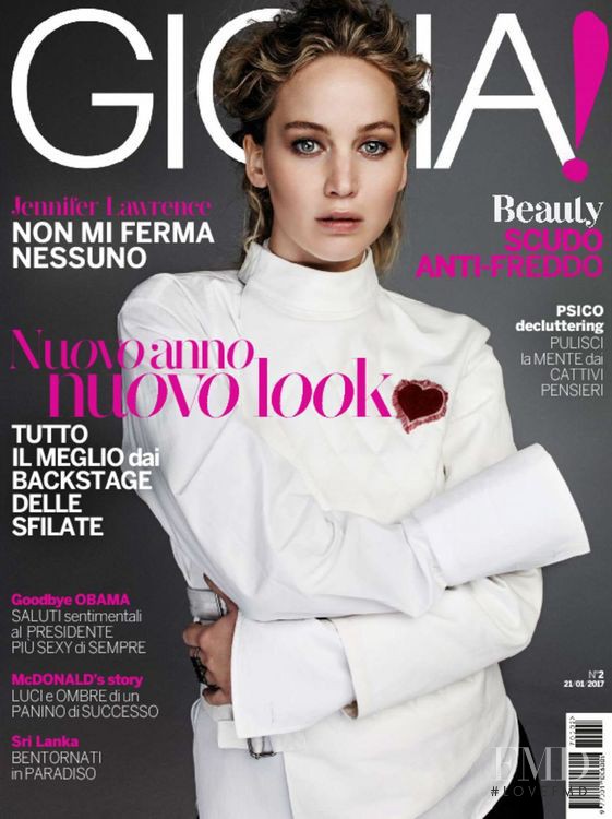 Jennifer Lawrence featured on the Gioia cover from January 2017