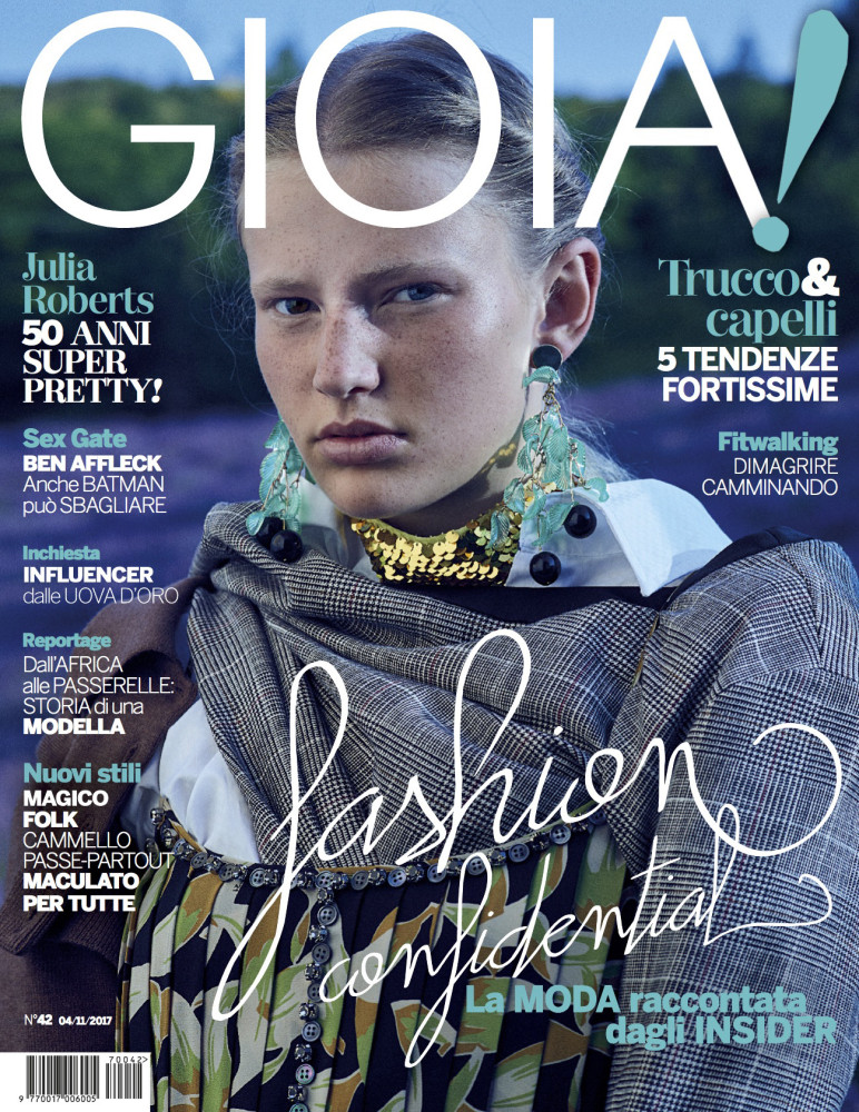Karin Pesikova featured on the Gioia cover from November 2017