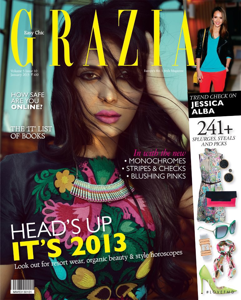 Ankita Shorey featured on the Grazia India cover from January 2013