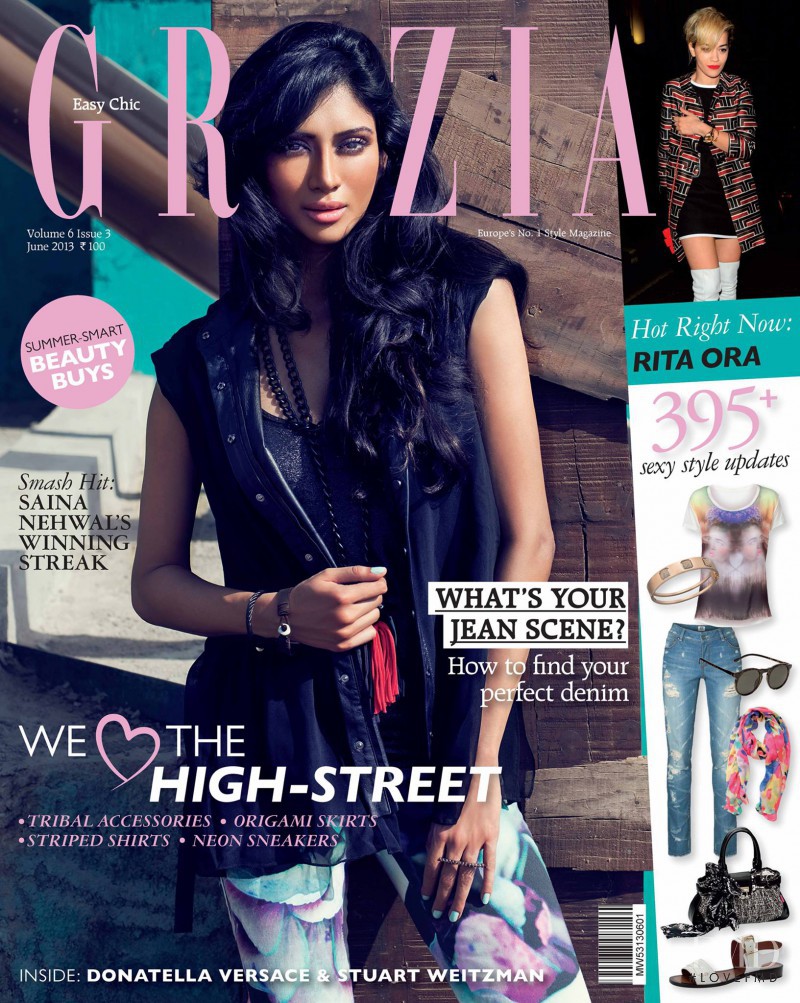 Saina Nehwal featured on the Grazia India cover from June 2013