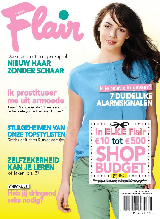  featured on the Flair Belgium cover from March 2013