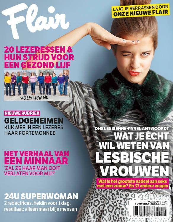  featured on the Flair Belgium cover from October 2013