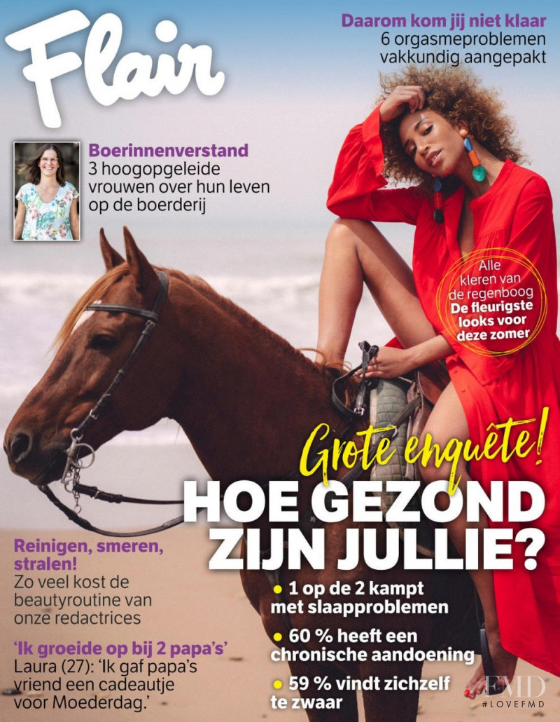 Ishioma Okenmor featured on the Flair Belgium cover from June 2018