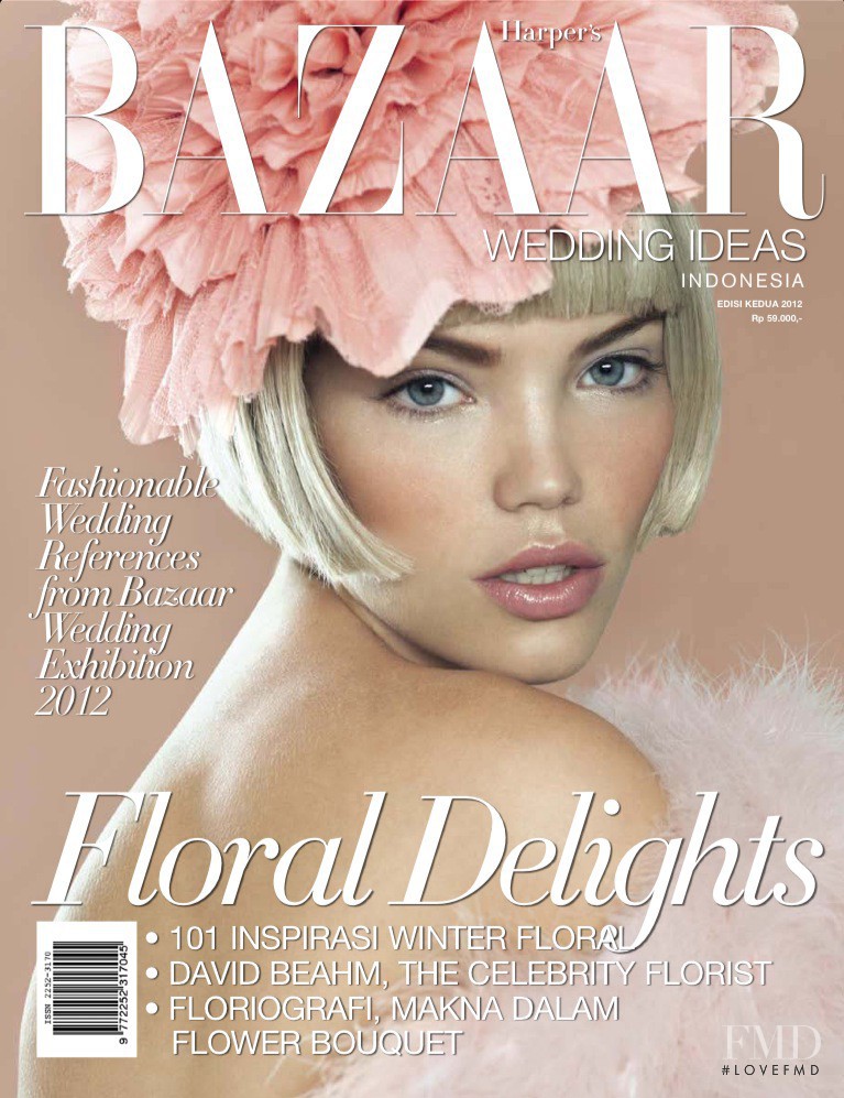Anna Somik featured on the Harpes\'s Bazaar Wedding Ideas Indonesia cover from December 2012