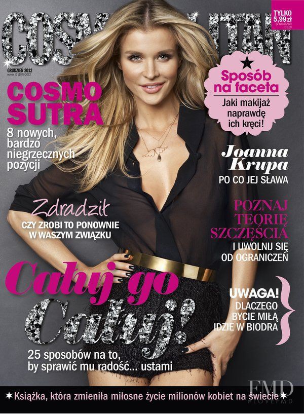 Joanna Krupa featured on the Cosmopolitan Poland cover from December 2012