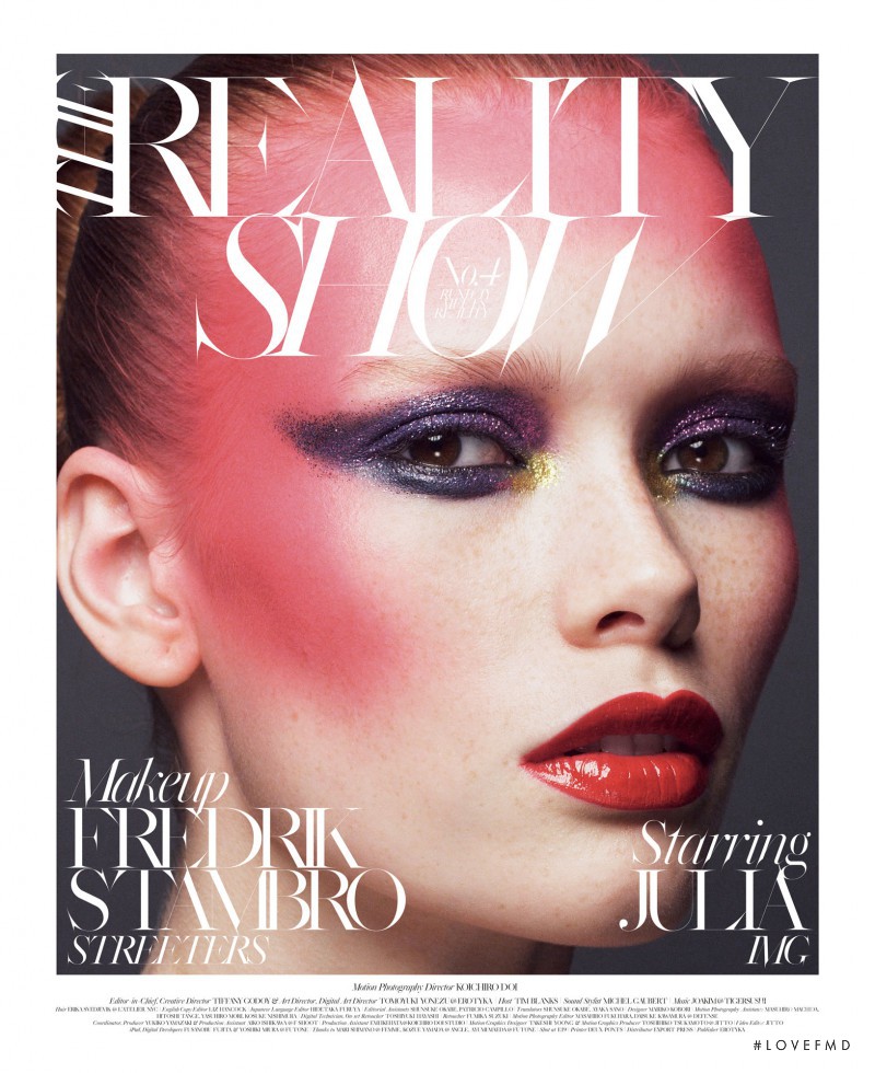 Julia Hafstrom featured on the The Reality Show cover from November 2012