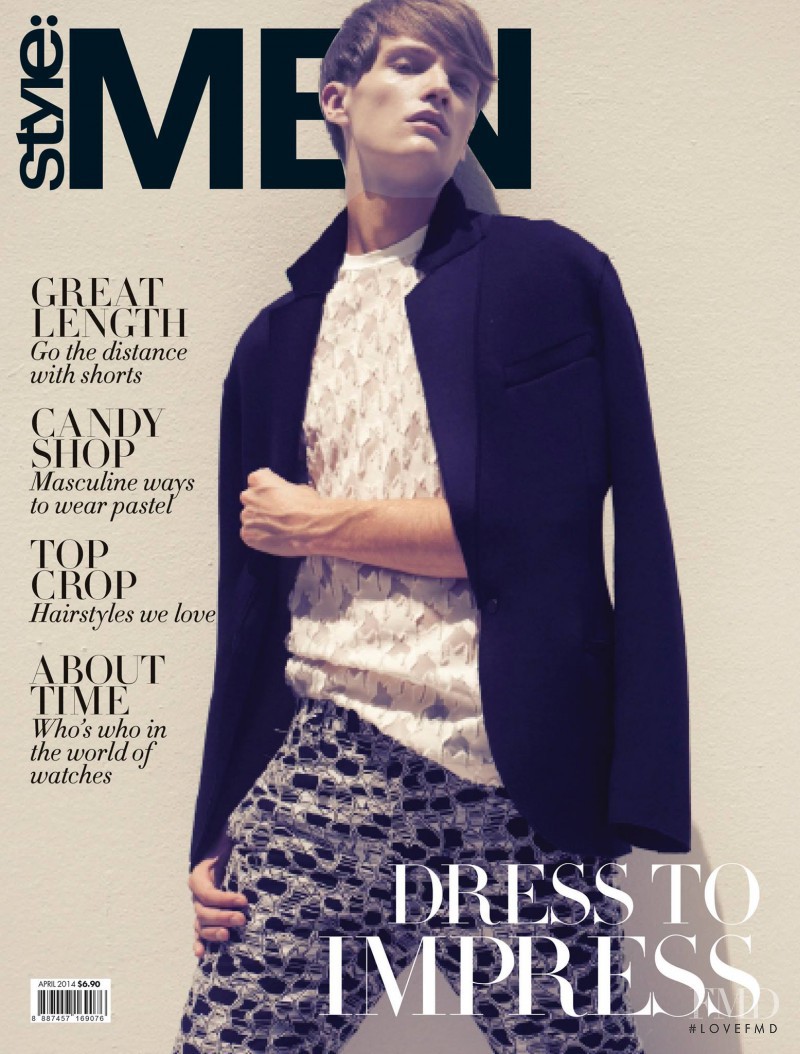 Andras Kajari featured on the Style: Men Singapore cover from May 2014