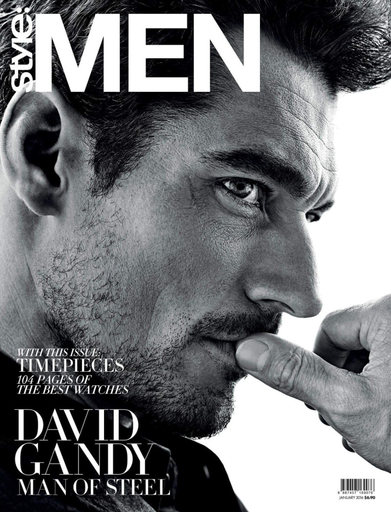 David Gandy featured on the Style: Men Singapore cover from January 2016