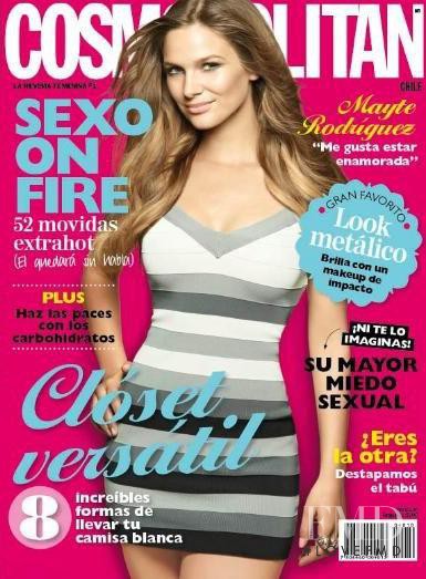Mayte Rodríguez featured on the Cosmopolitan Chile cover from October 2012