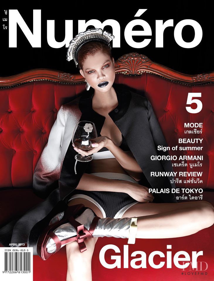 Carmen Solomons featured on the Numéro Thailand cover from April 2013