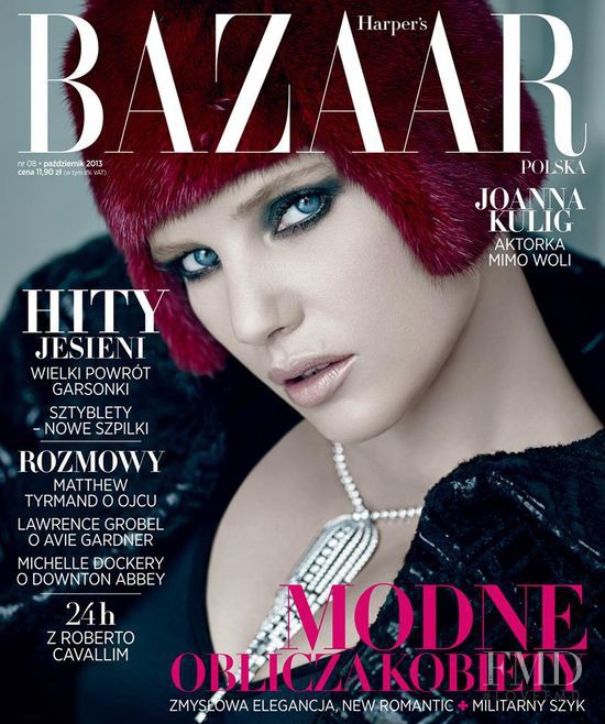  featured on the Harper\'s Bazaar Poland cover from October 2013