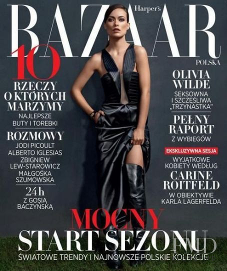  Olivia Wilde featured on the Harper\'s Bazaar Poland cover from September 2013