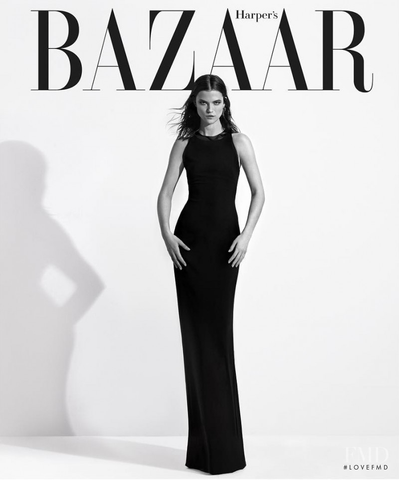 Kasia Struss featured on the Harper\'s Bazaar Poland cover from April 2016
