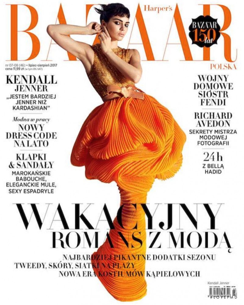 Kendall Jenner featured on the Harper\'s Bazaar Poland cover from July 2017
