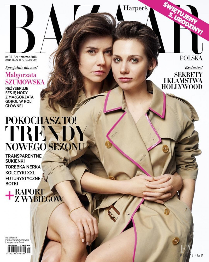 featured on the Harper\'s Bazaar Poland cover from March 2018
