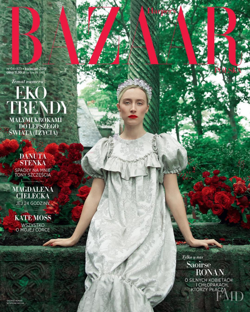 Saoirse Ronan featured on the Harper\'s Bazaar Poland cover from April 2019