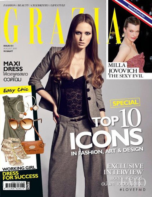  featured on the Grazia Thailand cover from August 2010