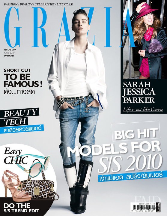  featured on the Grazia Thailand cover from June 2010